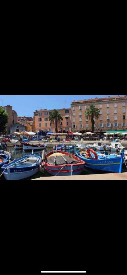 Ajaccio Magnifique T2 37M2 Centre Ville Vue Mer Au Bord De La Plage Neuf 4 Couchages Balcon Parking Prive Ferme Clim Wifi ภายนอก รูปภาพ